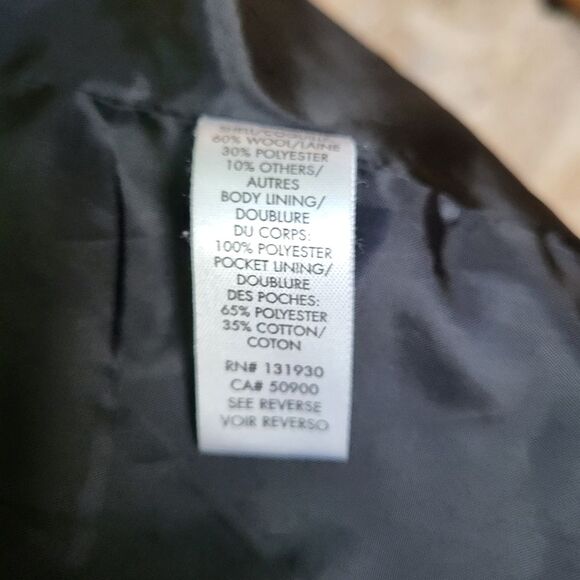 Calvin Klein Wool Blend Utility Style Coat Large - Picture 5 of 7